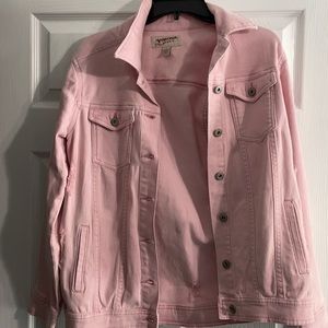 Arizona Jean Co. Pink denim jean jacket- like new!